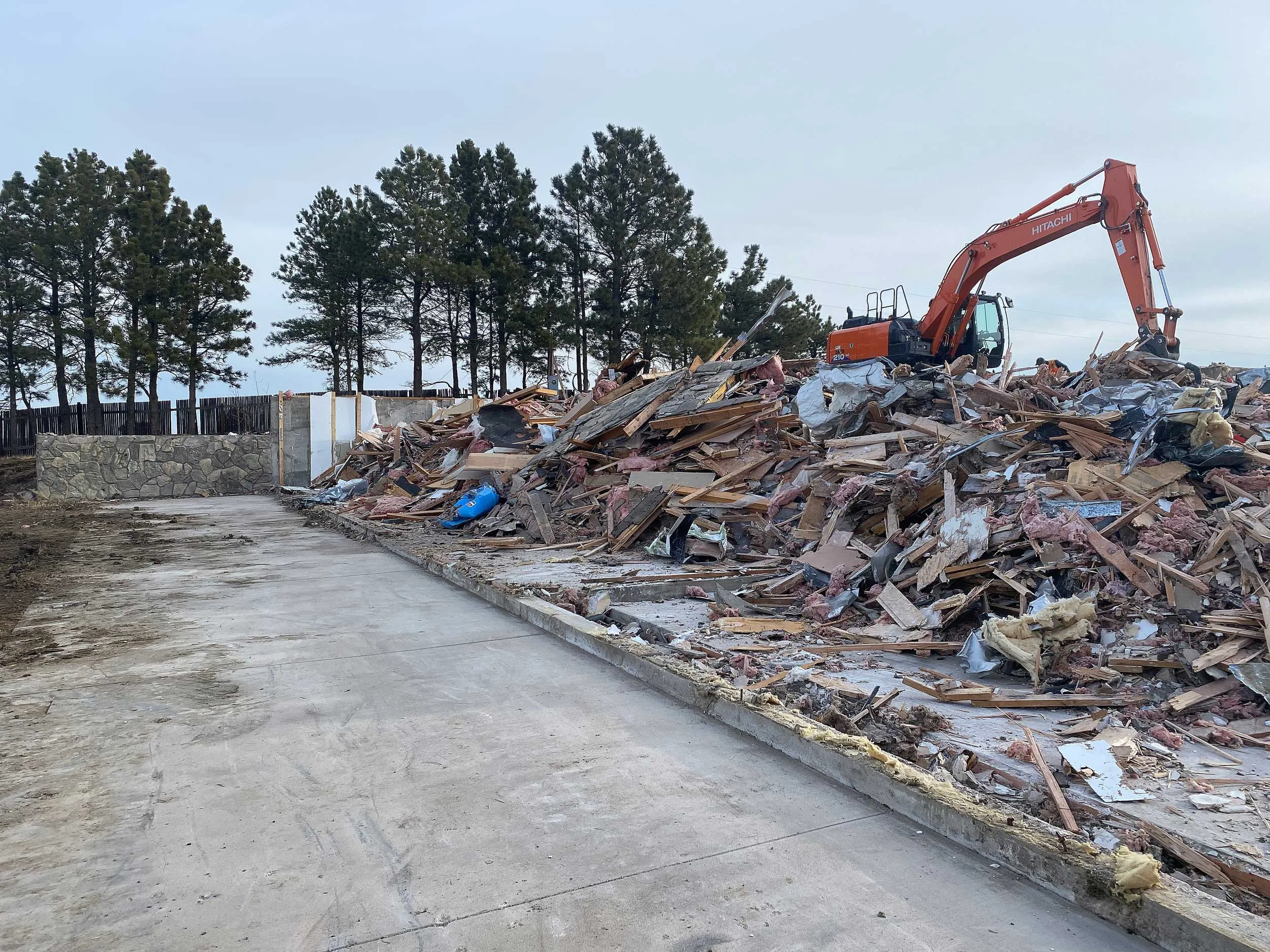 Demolition Debris Pile