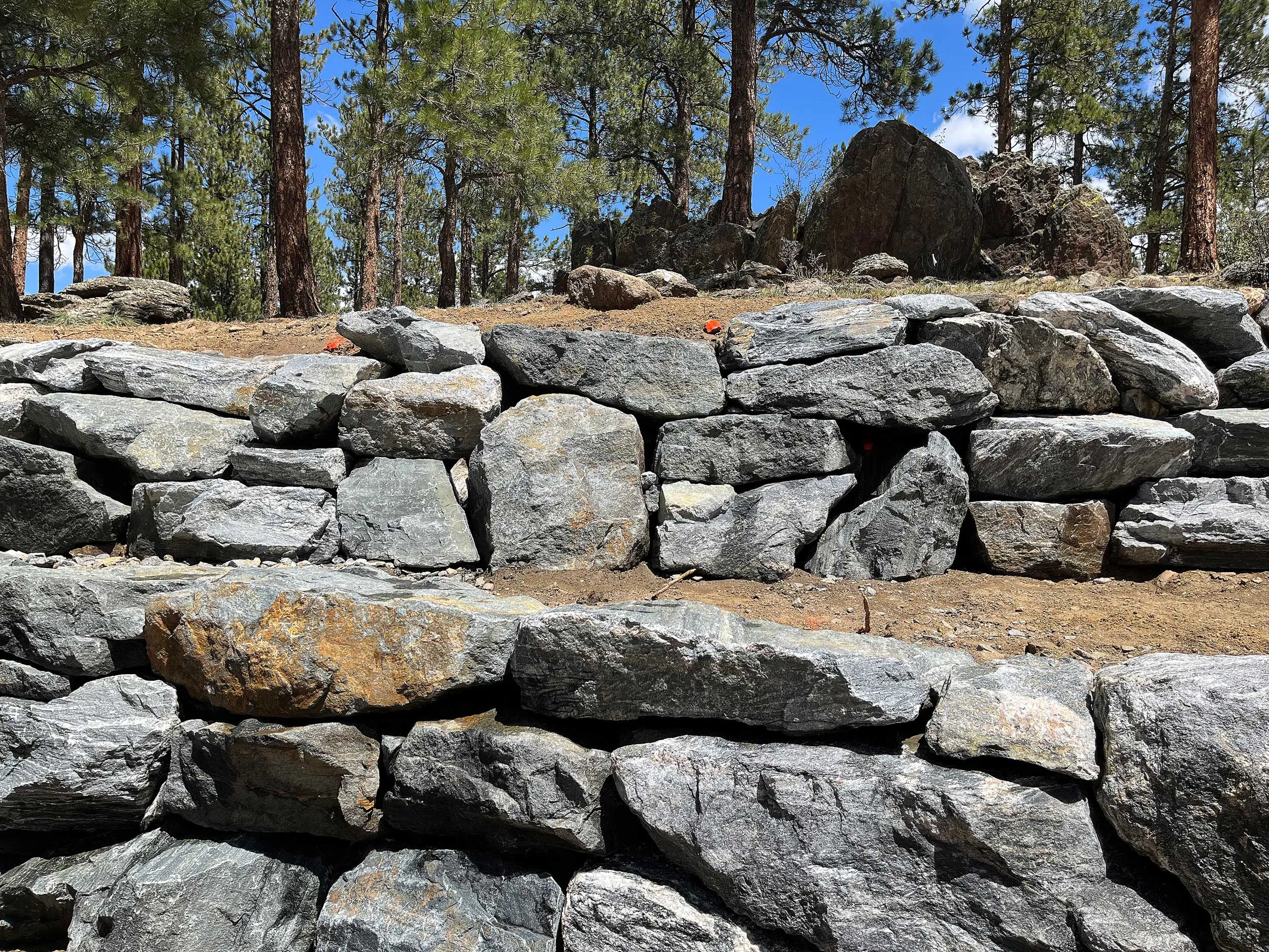 Granite Boulder Wall Tiers