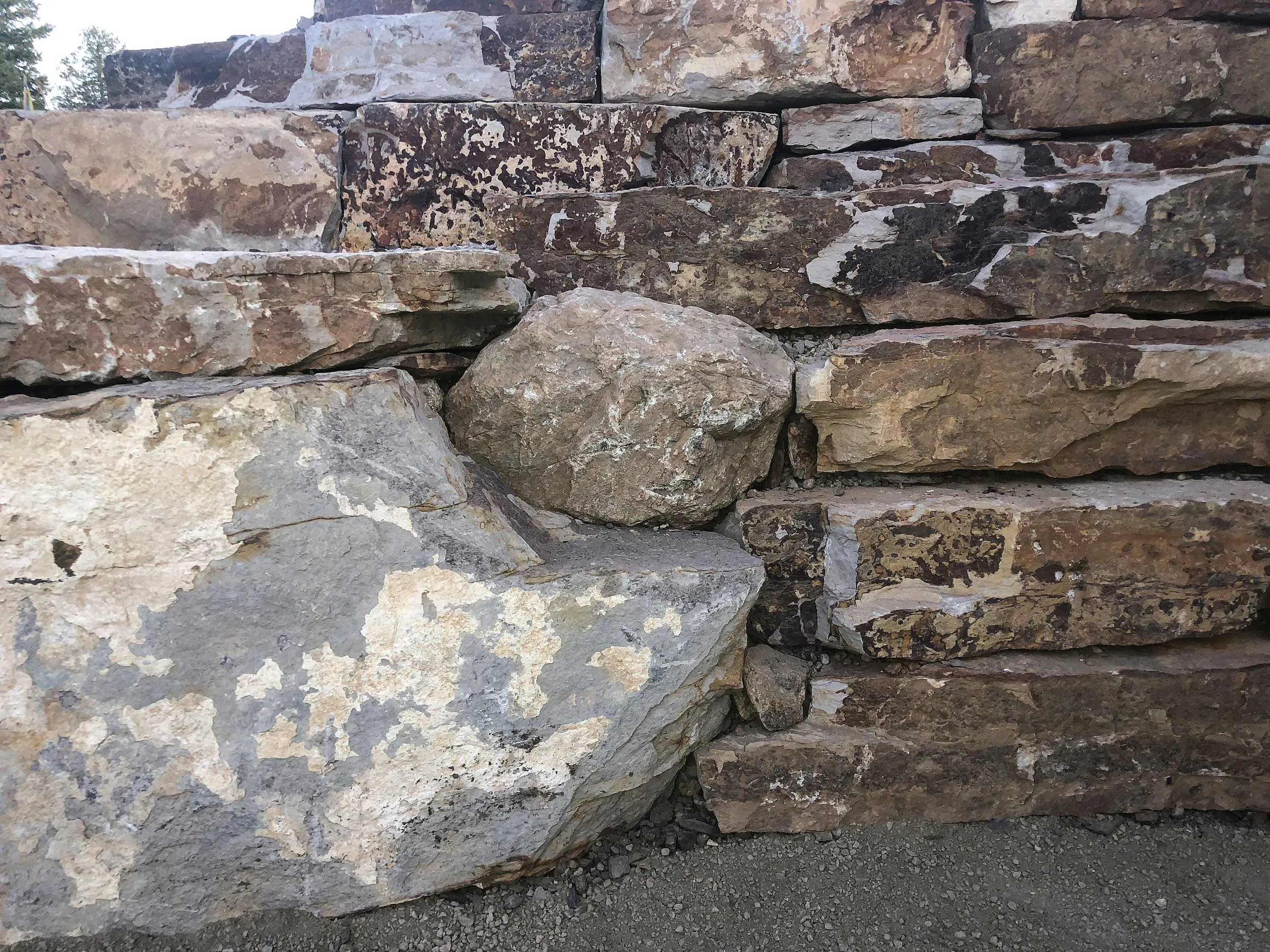 Dry Stacked Stone Detail